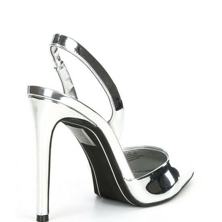 Shoes * | Best Deal Dkny Macia Slingback Metallic Stiletto Pumps