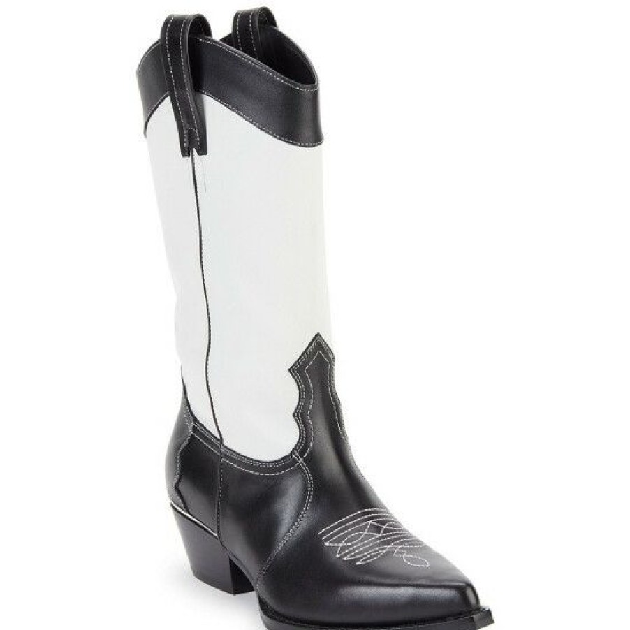 Shoes * | Cheap Dkny Laila Leather Western Boots