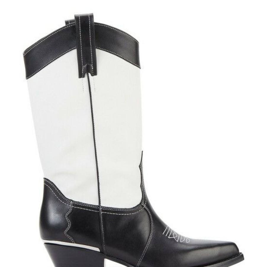 Shoes * | Cheap Dkny Laila Leather Western Boots