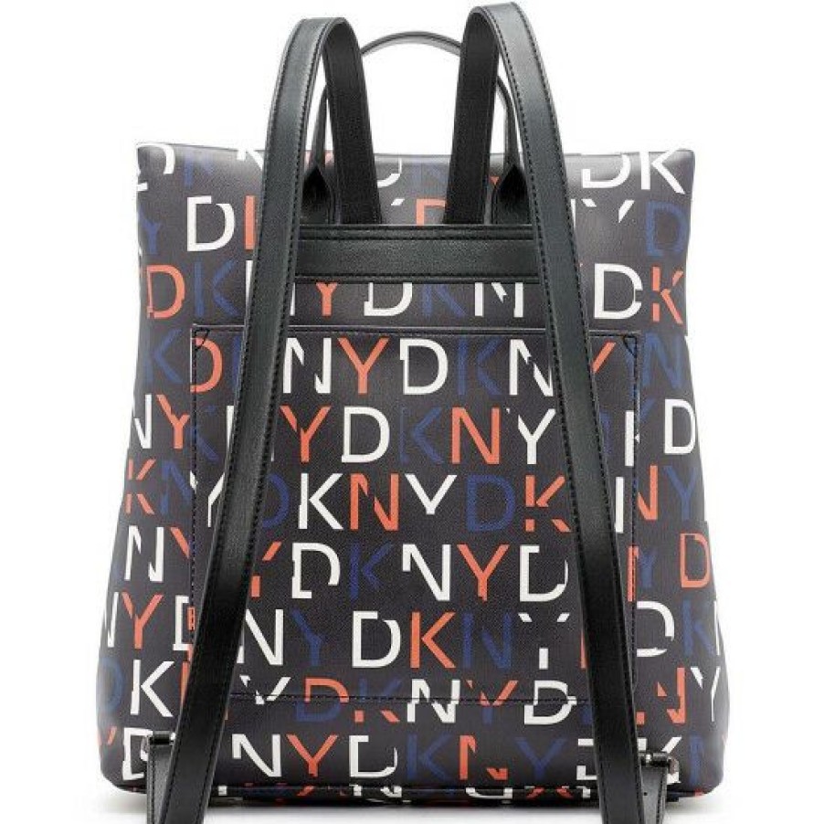 Women'S Clothing * | Wholesale Dkny Tilly Vegan Leather Logo Backpack