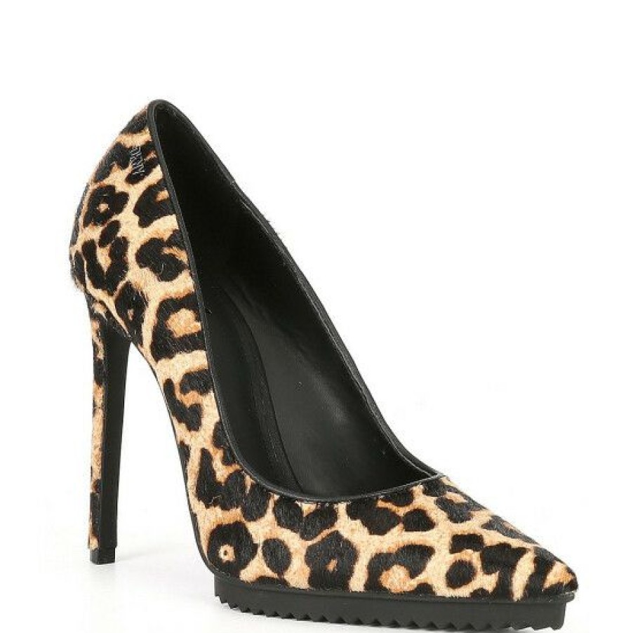 Shoes * | Outlet Dkny Carisa Stiletto Pumps Leopard