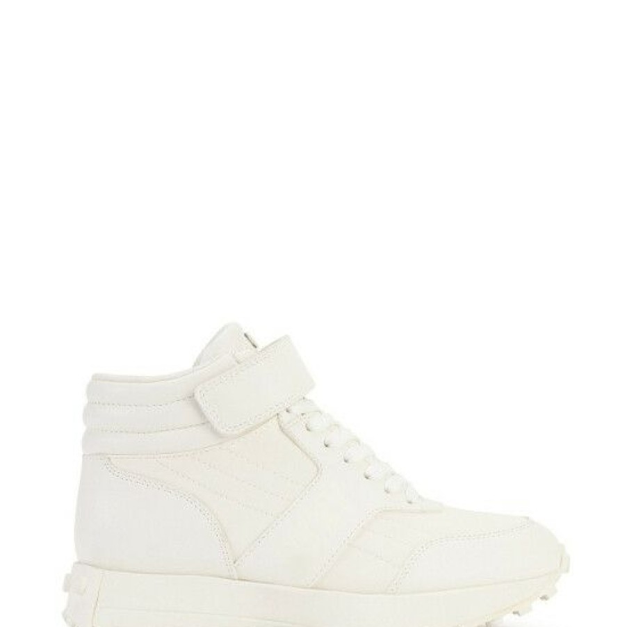 Shoes * | Flash Sale Dkny Noemi Lace-Up Mid Top Sneakers