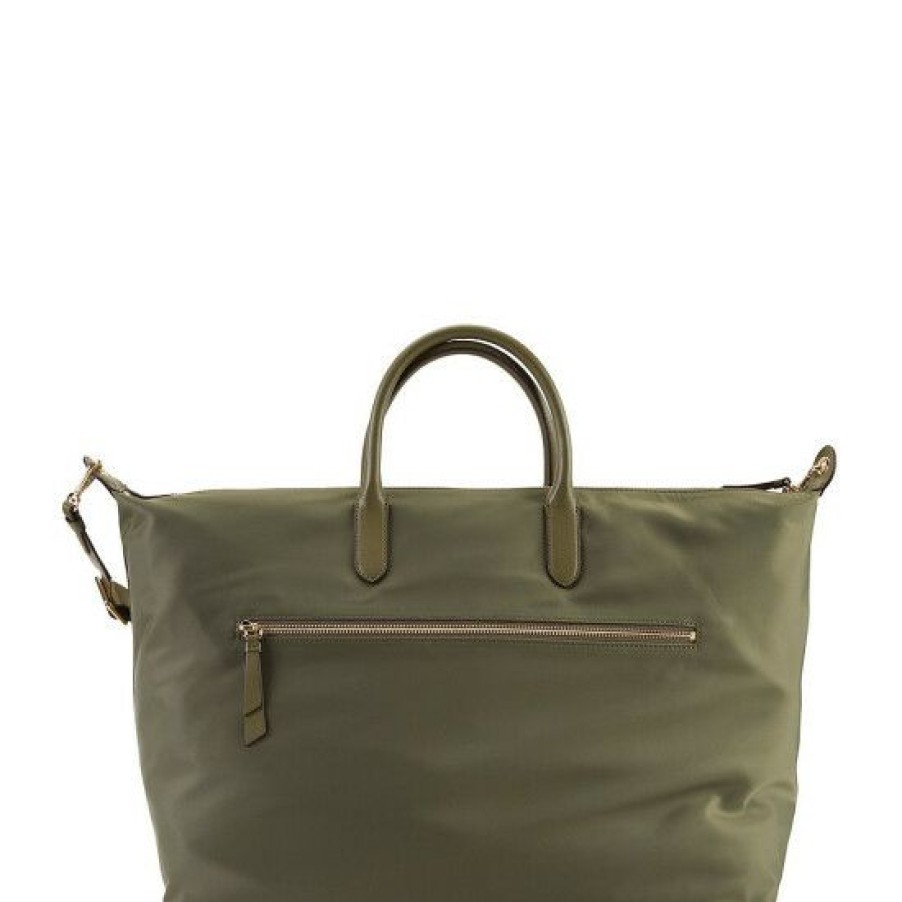 Women'S Clothing * | Top 10 Dkny Livvy Nylon Weekender Bag Military Green