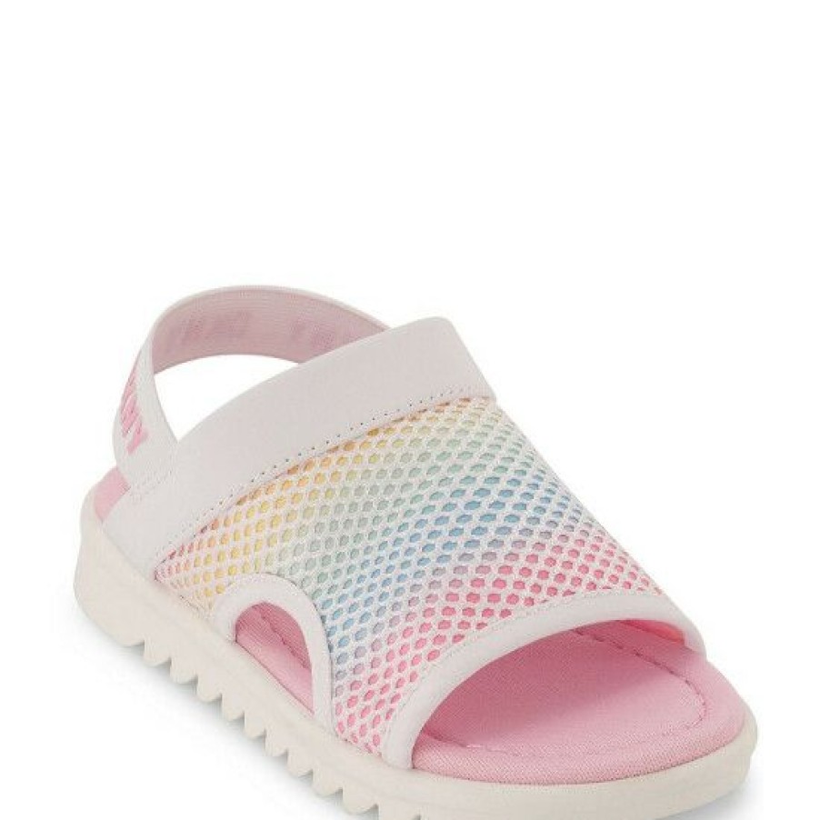 Shoes * | New Dkny Girls' Josie Mesh Sandals (Infant) Pink Multi