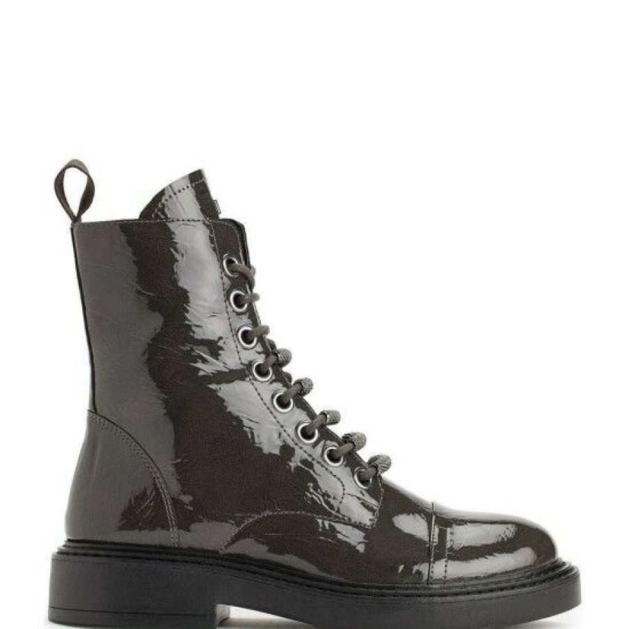 Shoes * | Cheap Dkny Malaya Lace-Up Combat Booties