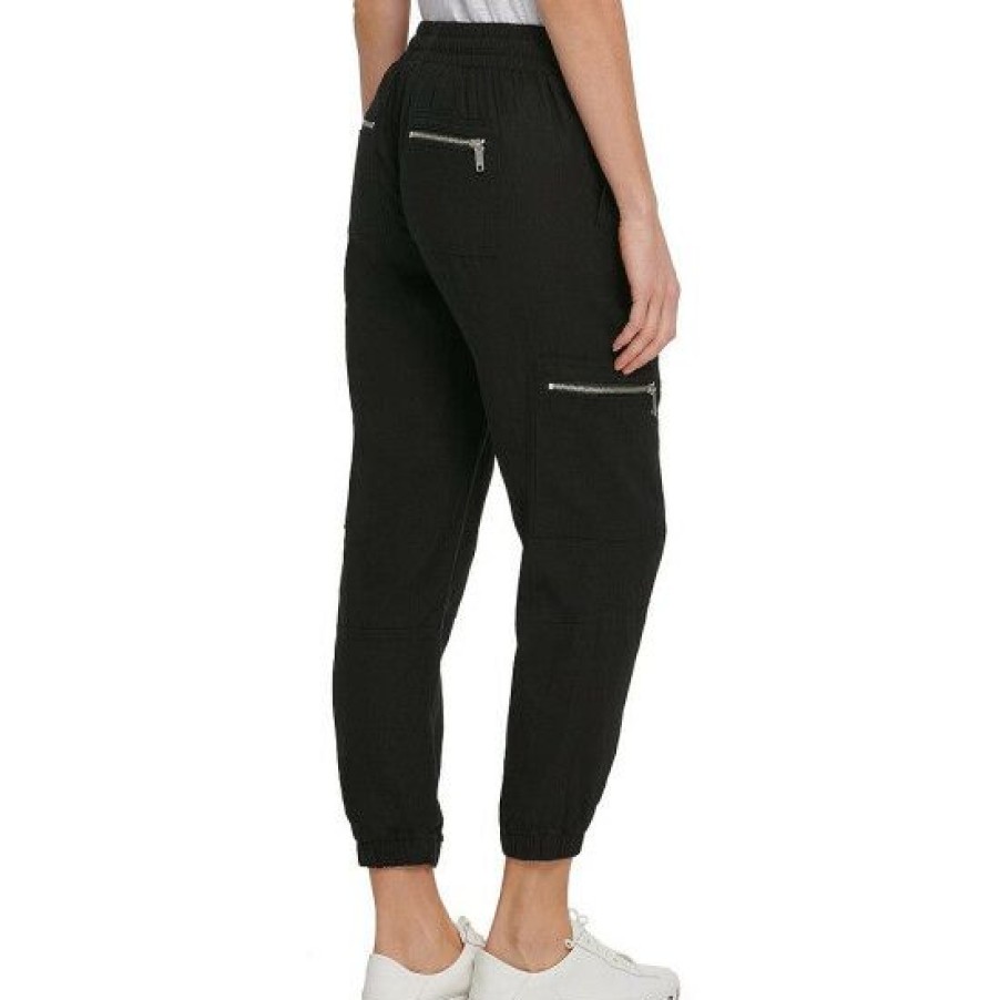 Women'S Clothing * | Hot Sale Dkny Jeans Zip Detail Utility Cargo Pants