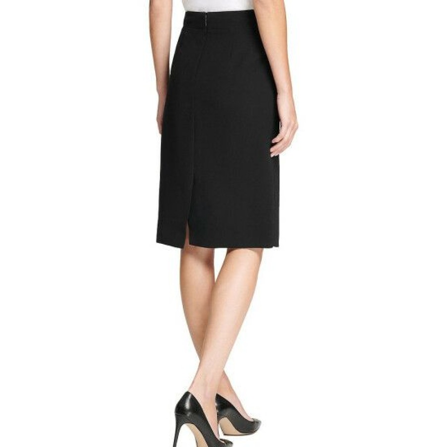 Women'S Clothing * | Deals Dkny High Waisted Pencil Skirt Black