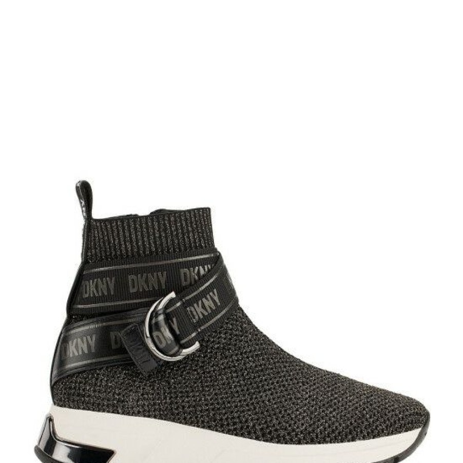 Shoes * | Top 10 Dkny Miley Slip-On Sneakers Dark Gunmetal