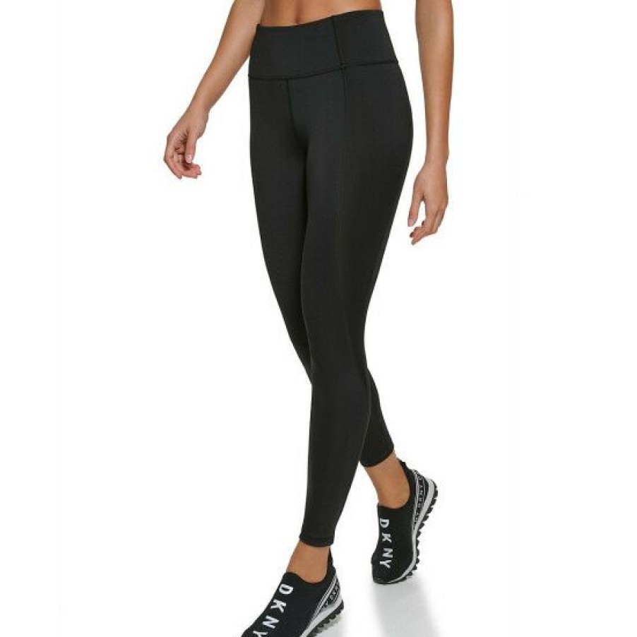 Women'S Clothing * | Outlet Dkny Sport Ultra Compression High Waist Capri Leggings Black