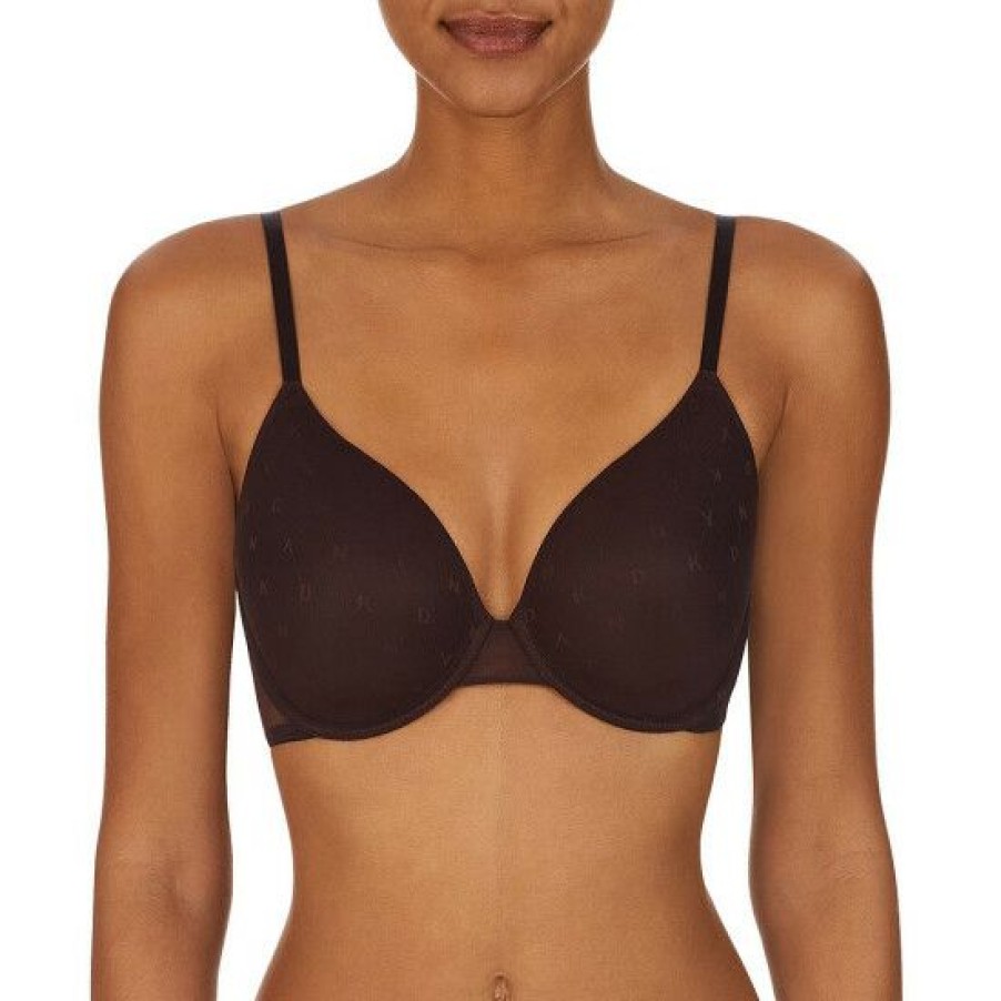 Lingerie * | Cheapest Dkny Monogram Mesh Full Coverage Bra Java