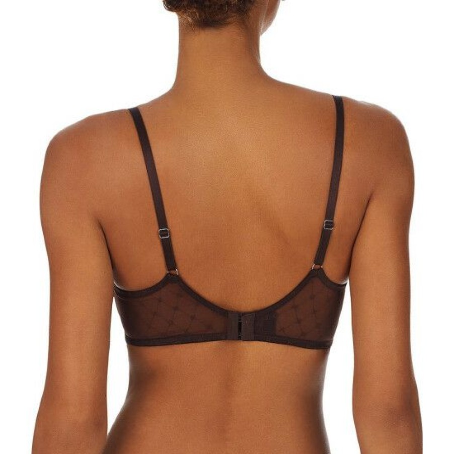 Lingerie * | Cheapest Dkny Monogram Mesh Full Coverage Bra Java