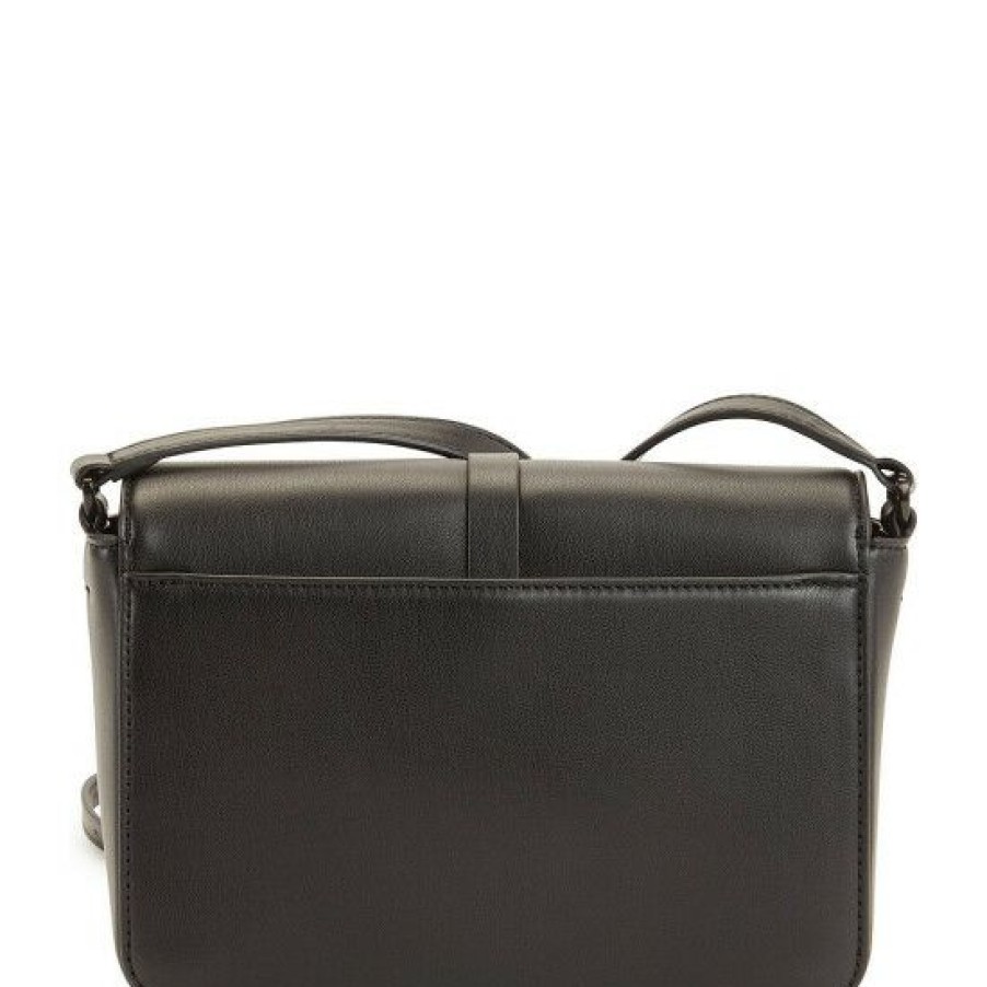 Women'S Clothing * | Cheapest Dkny Seth Flap Crossbody Bag Black/Black