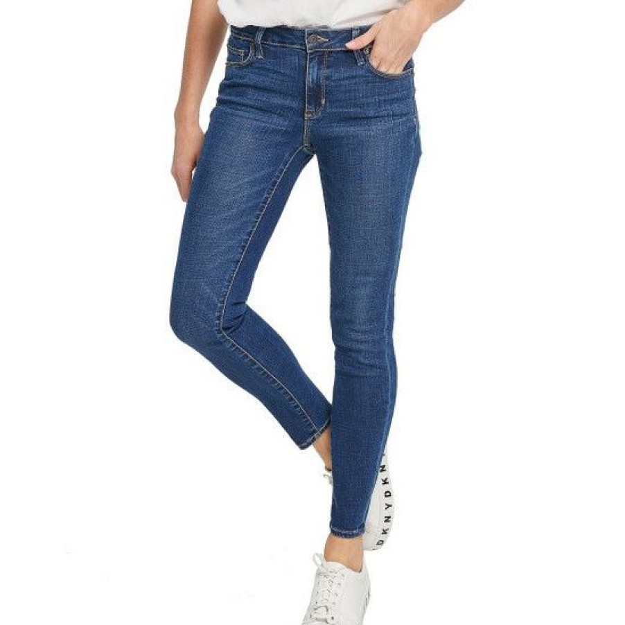 Women'S Clothing * | Coupon Dkny Jeans Stretch Denim Everywhere Skinny Jeans Medium Wash