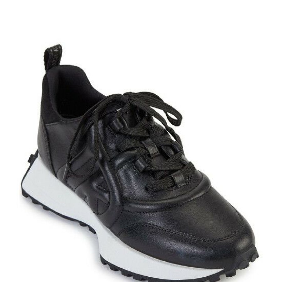 Shoes * | Promo Dkny Nix Lace Up Logo Sneakers Black