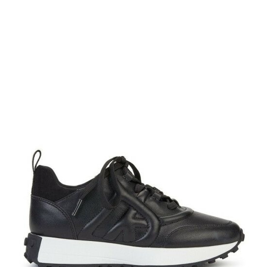 Shoes * | Promo Dkny Nix Lace Up Logo Sneakers Black