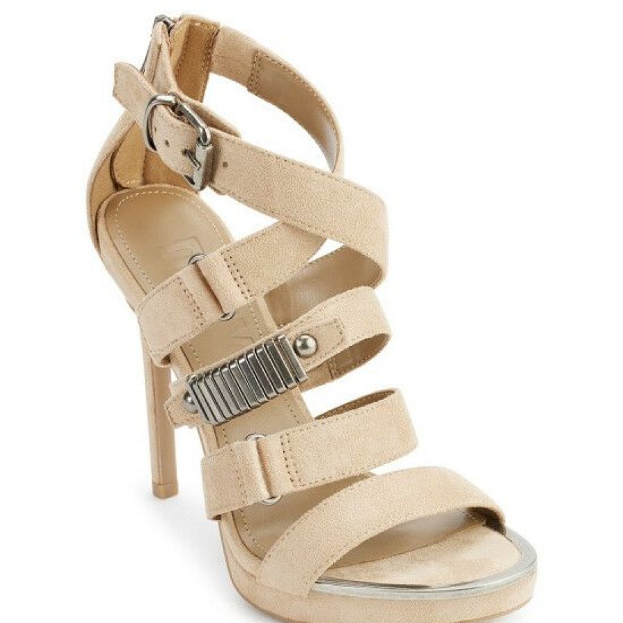 Shoes * | Buy Dkny Deb Strappy Dress Sandals Taupe